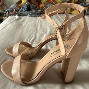 Steve Madden Nude Block Heel Sandals